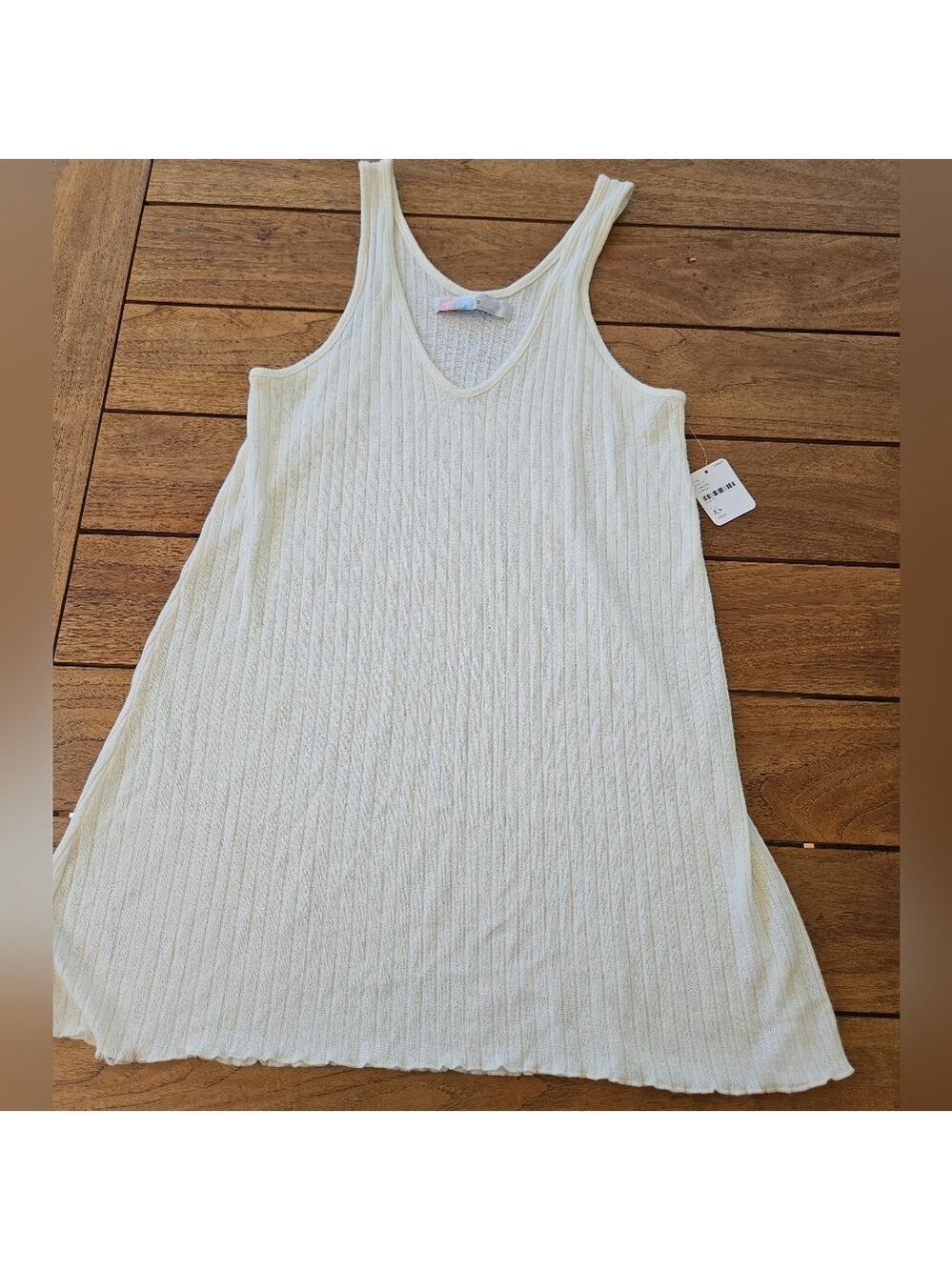 NWT FREE PEOPLE Sz XS RIBBED TUNIC TANK